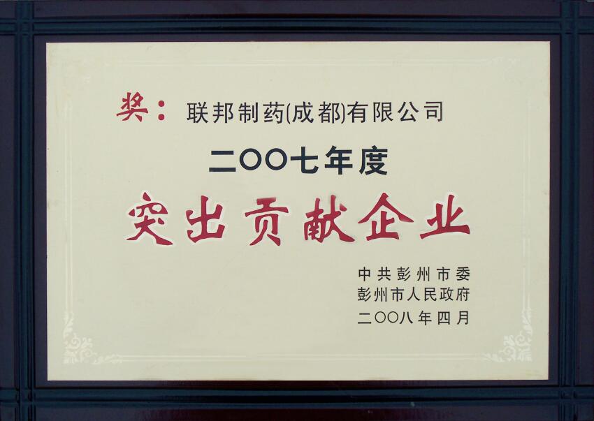 年度突出貢獻企業
